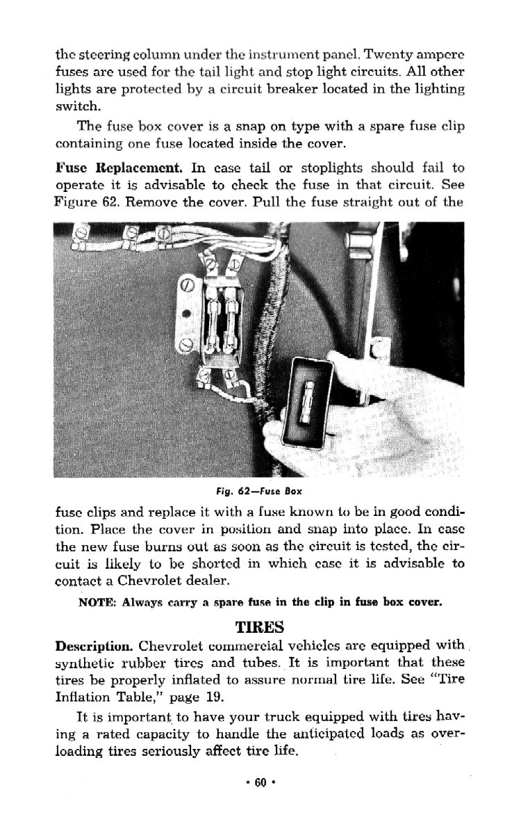 1953 Chevrolet Trucks Operators Manual Page 49